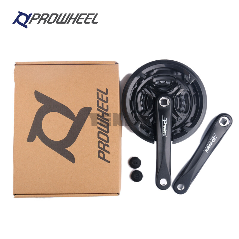 Prowheel Triple Cranksets 3*6/7/8 Spd Crank Arm 170mm MTB 24-34-42T W/ Chain Arm
