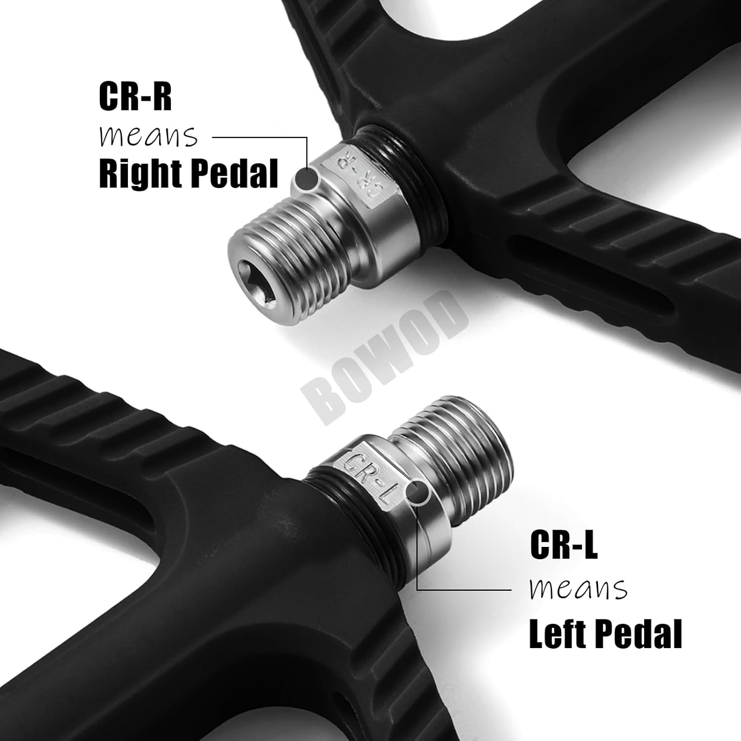 MTB Flat Pedals – Lightweight Nylon Composite, Wide Non-Slip Mountain Bike