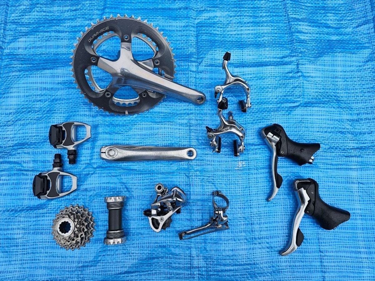 Shimano Dura-Ace 7800 10 Speed Groupset ST FC FD RD BR CS BB PD As Is Japan