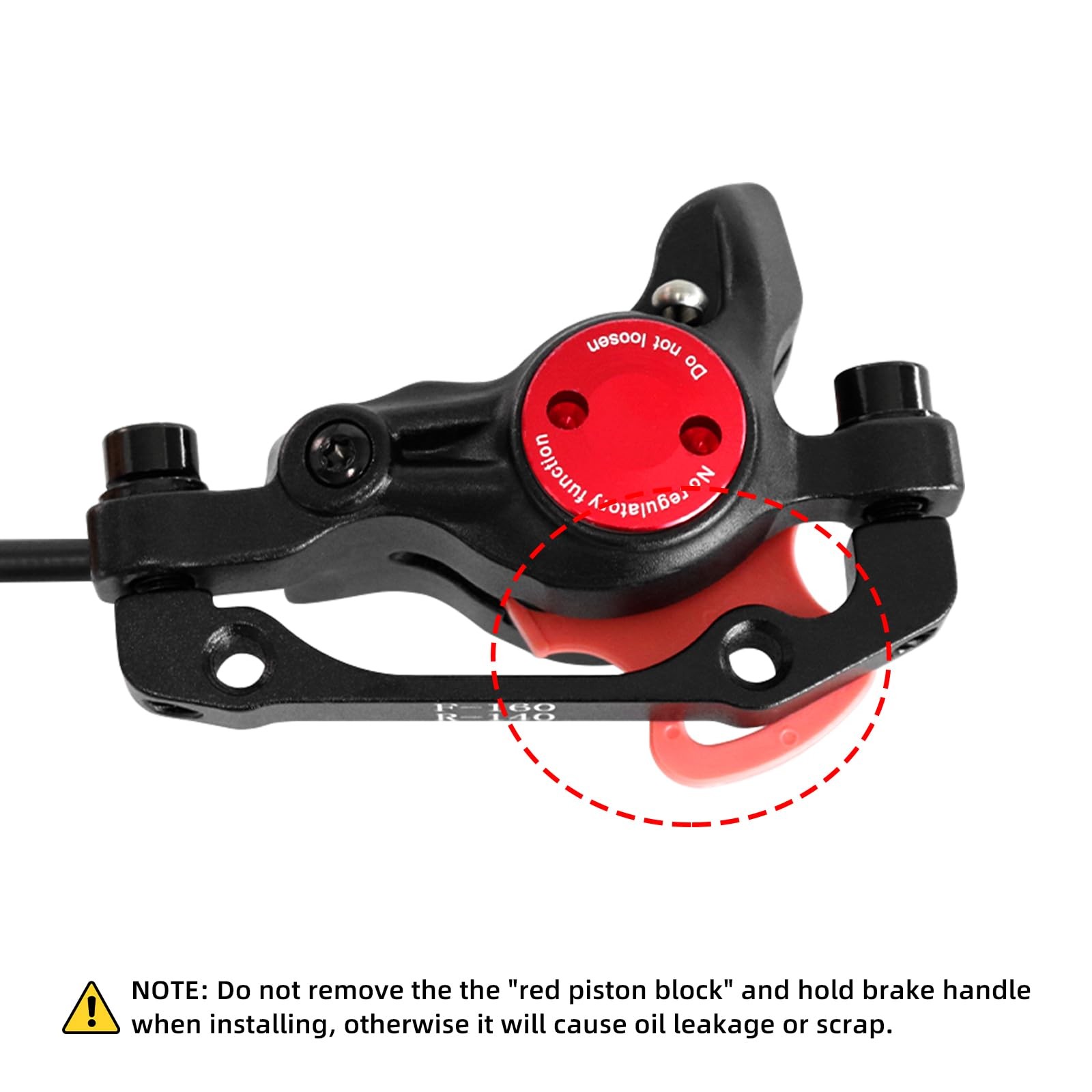 Z00M HB875 MTB Hydraulic Disc Brakes Set Mountain Bike Black-Front+Rear Brake