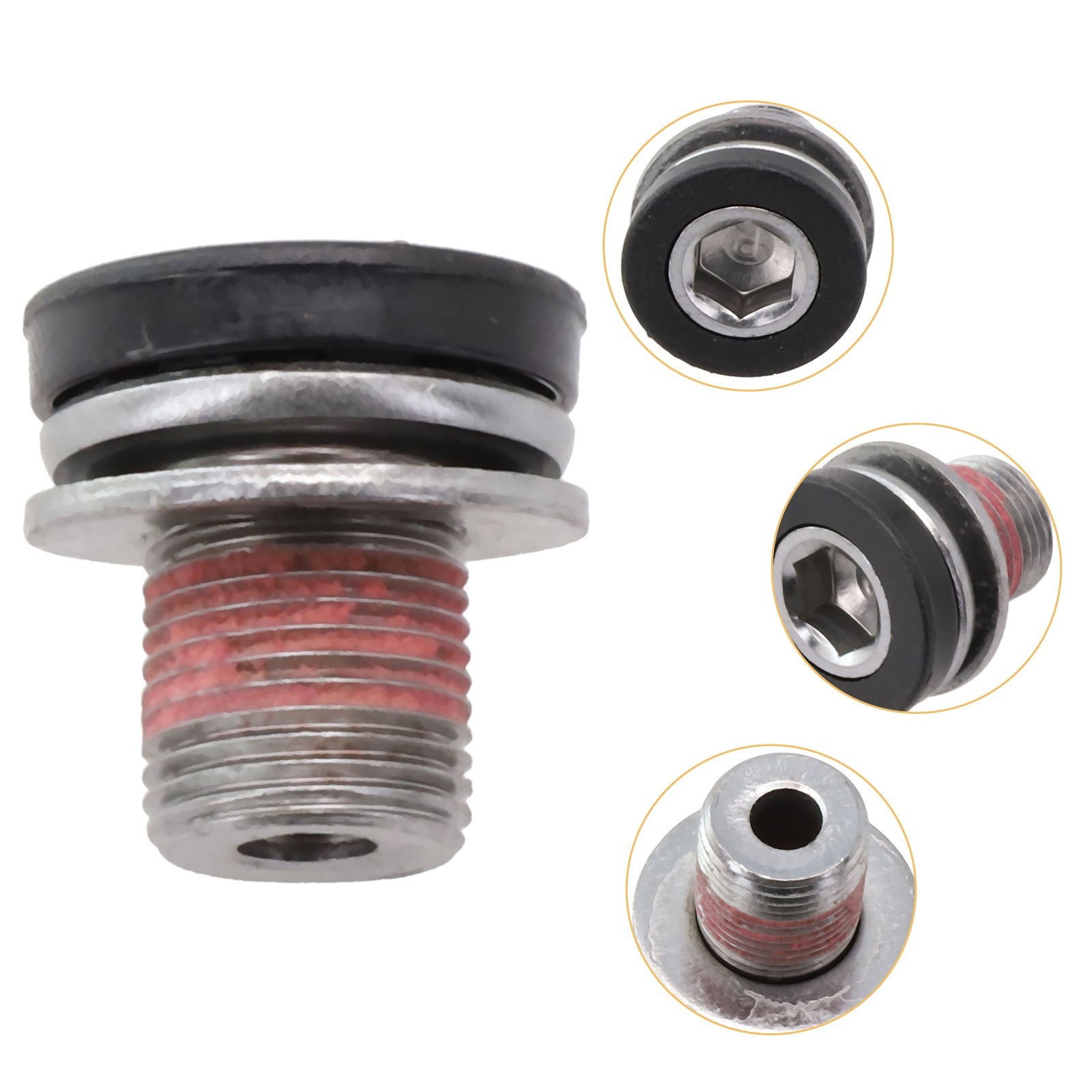 2021 New Bottom Bracket Axle Screw Crank Bolt Waterproof M12/m15 Red Blue