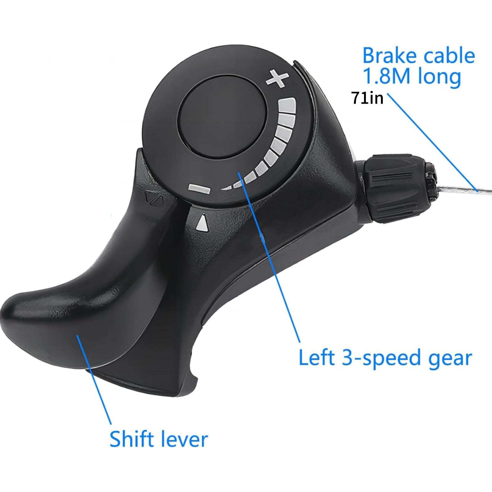 21-Speed Bicycle Shift Set w/Optical Display Durable Aluminum Alloy Construction