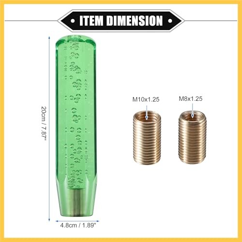 Gear Shift Knob Stick, 20cm Faux Crystal Transparent Bubble Gear Shifter