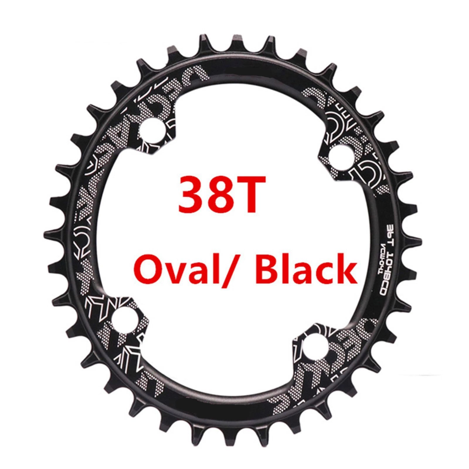38T BCD104mm MTB Bike Chain Ring Narrow Wide Round Oval Chain Ring For DECKAS