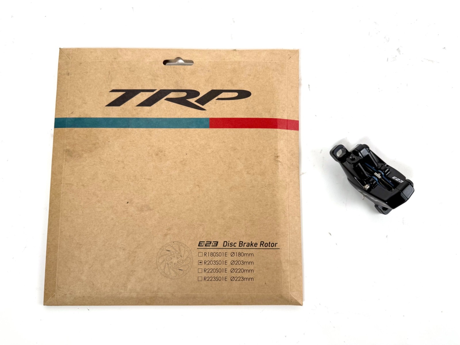TRP Trail / DHR Evo 4-piston Caliper + 180mm 2.3mm thick rotor MTB DH Bicycle FR