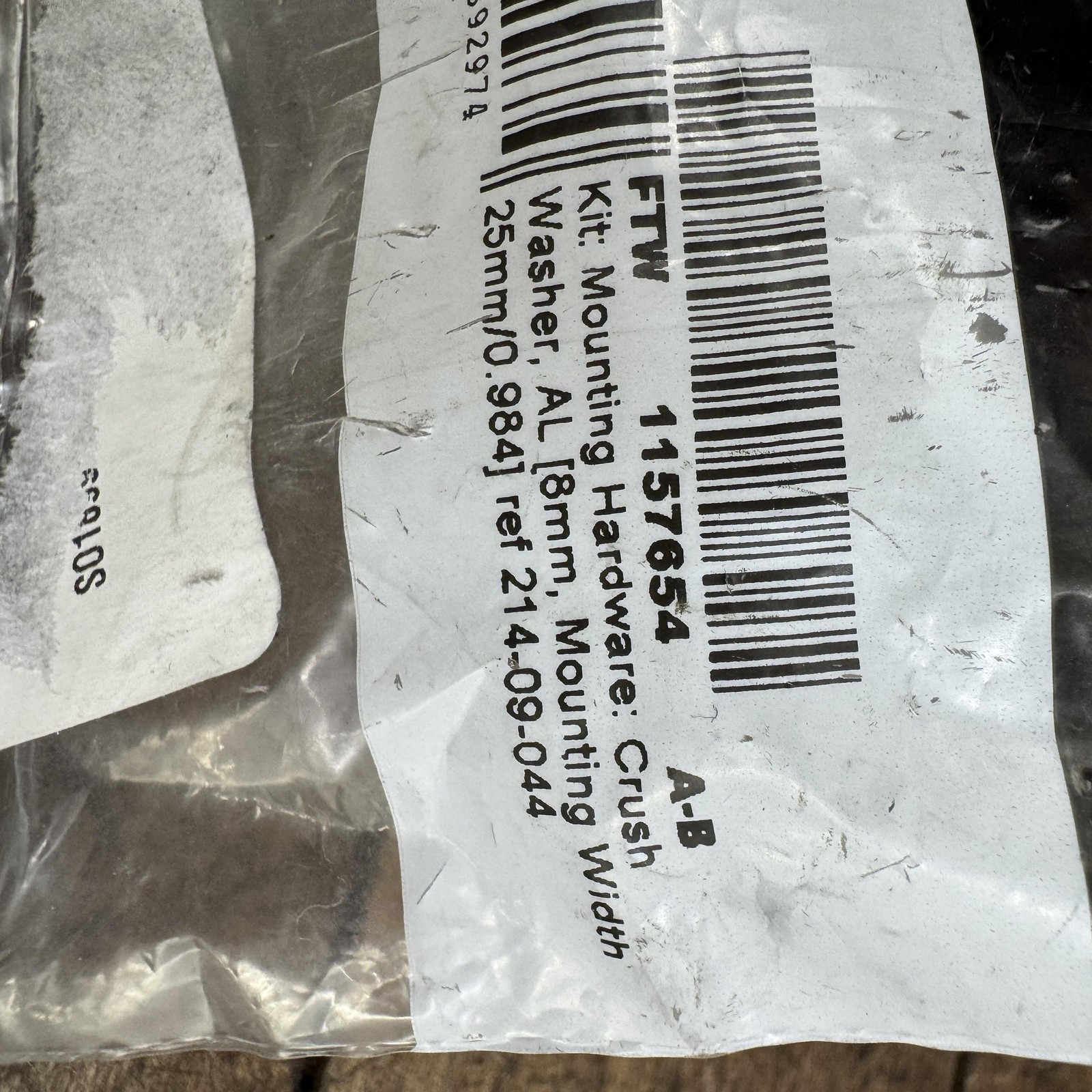 Fox Shock Hardware Parts RS0251 25mm 5g MTB Bike Black Kit