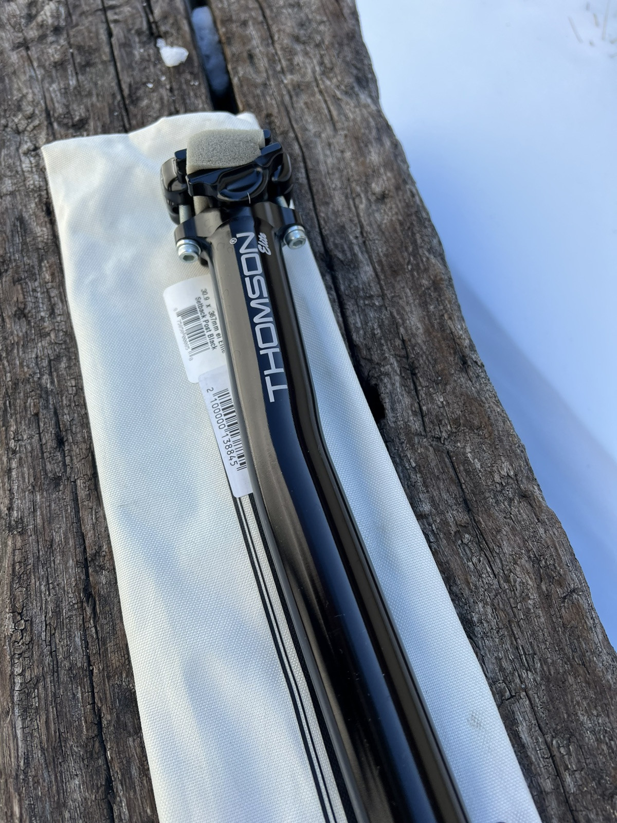 Thomson Elite Seatpost 30.9mm / 367mm / 16mm offset Road Mountain Gravel Black