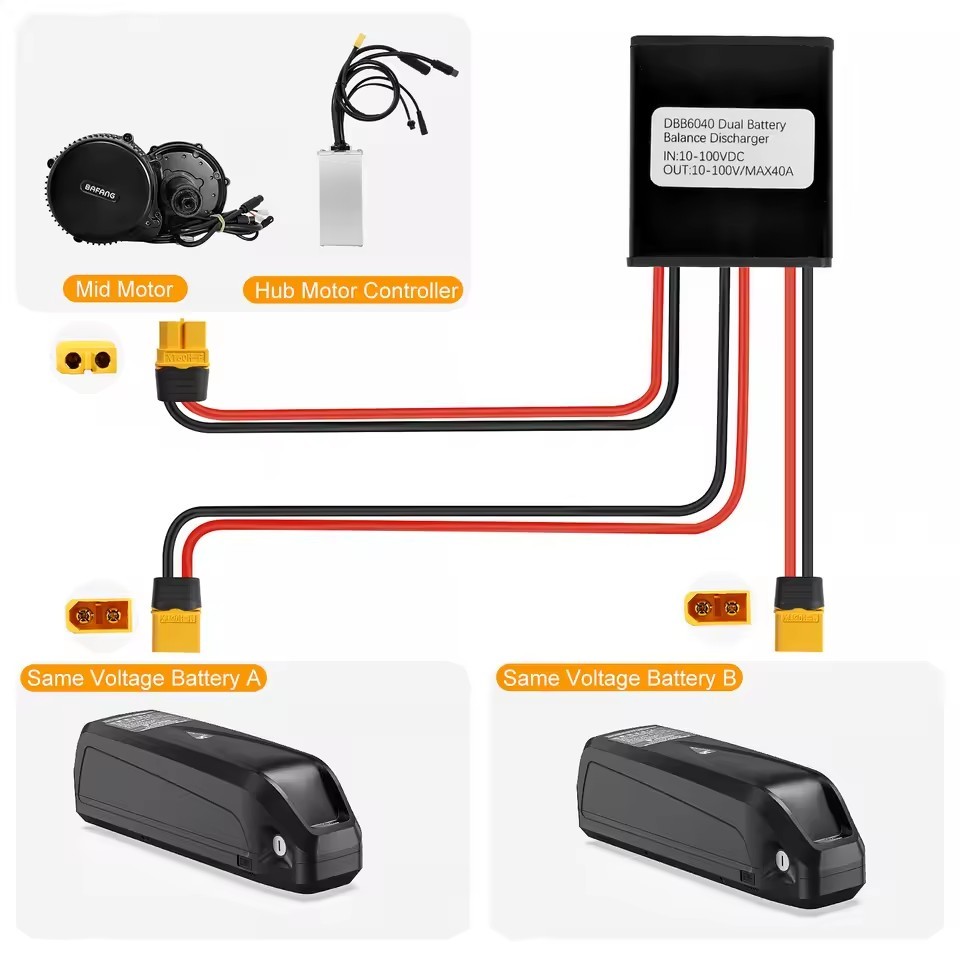 E-Bike‌ 20A 30A 40A 20V to 80V Dual Battery Parallel Module Balancer Protection