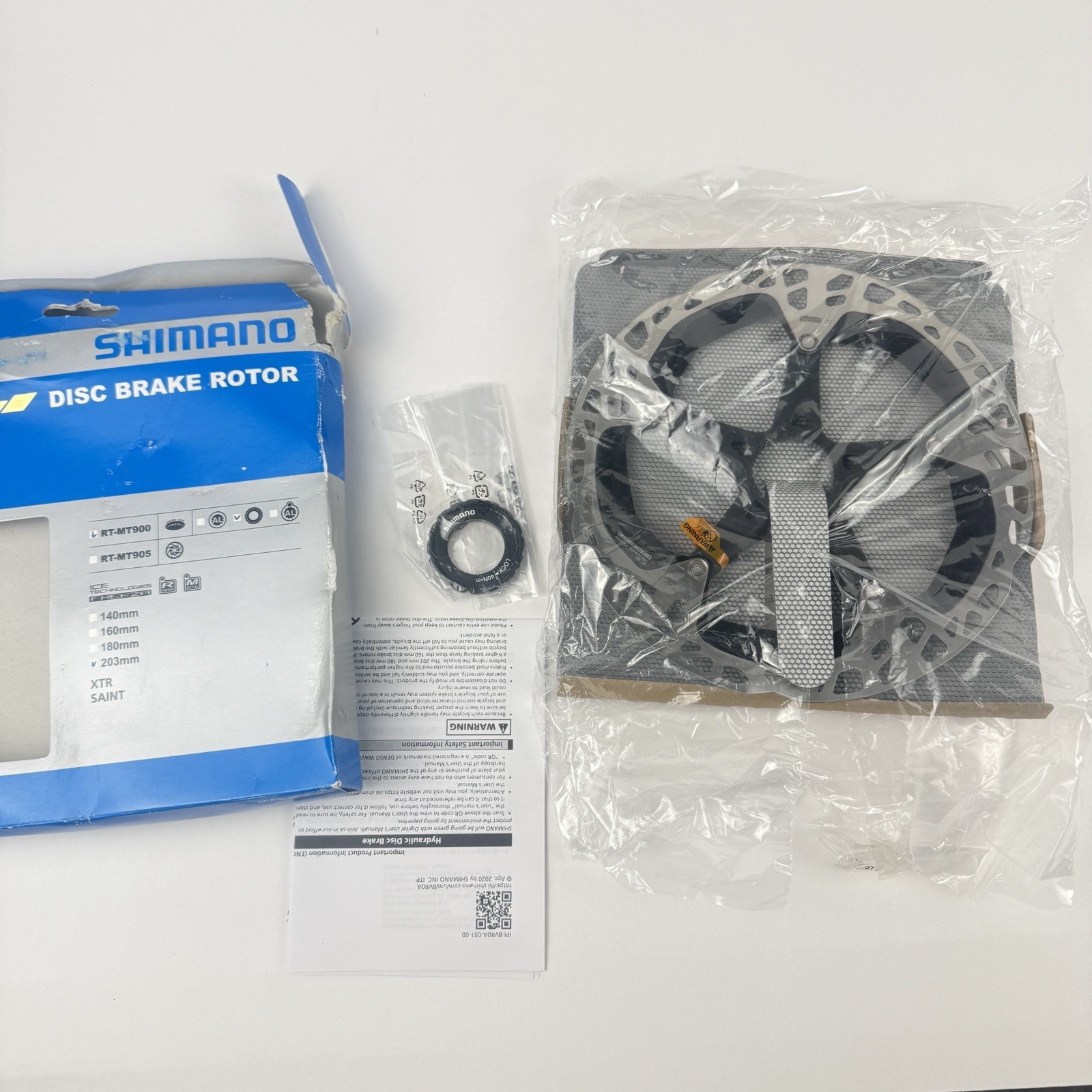 Shimano XTR/SAINT Disc Brake Rotor RT-MT900 203mm Center Lock ICE Tech Freeza