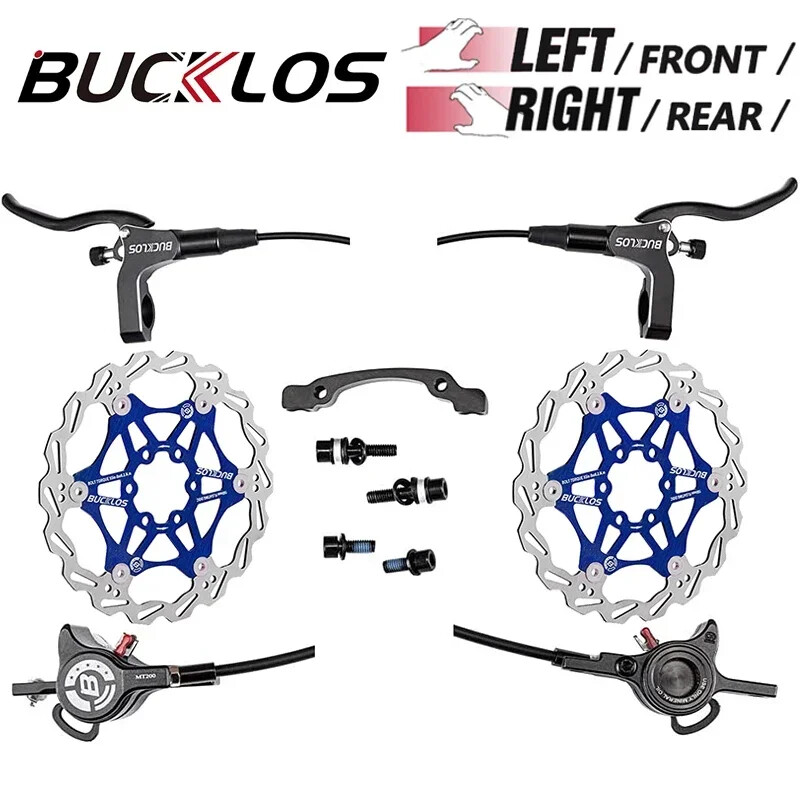 Hydraulic Brake Set 800/1500mm Mountain Bike Disc Brake Set 160mm Brake Rotor