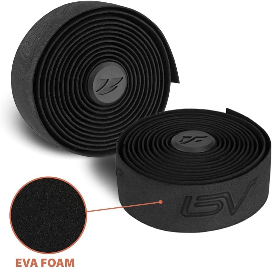 Bike Handlebar Tape for Road Bike, Bicycle 3mm EVA Padded Bar Tape, 2 Roll