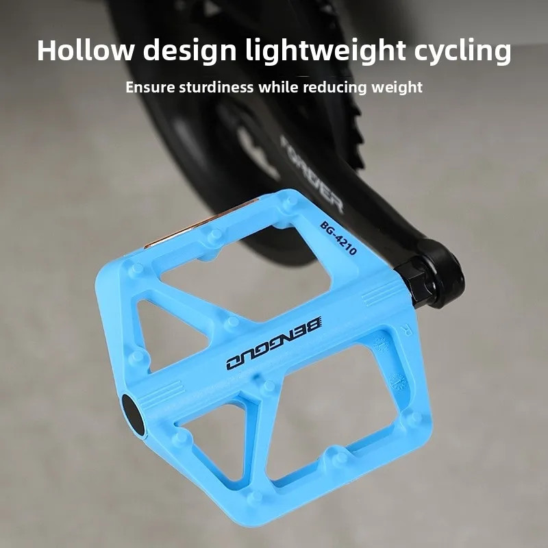 Double DU Bearing Bike Pedals Ultralight MTB Road Reflector Platform