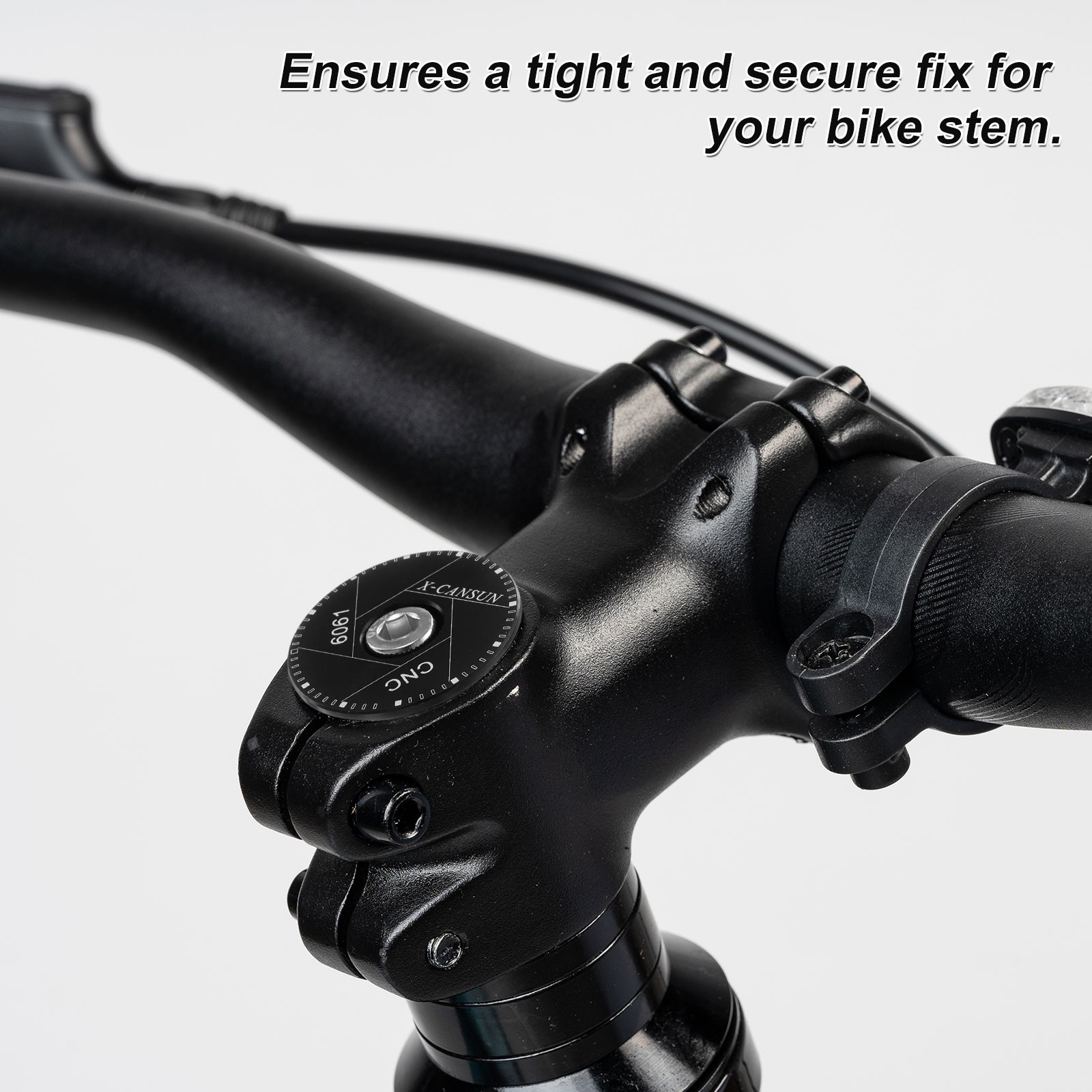 1Pcs 1 1/4″ OD Bicycle Headset Stem Top Cap for Mountain Road Bike Black