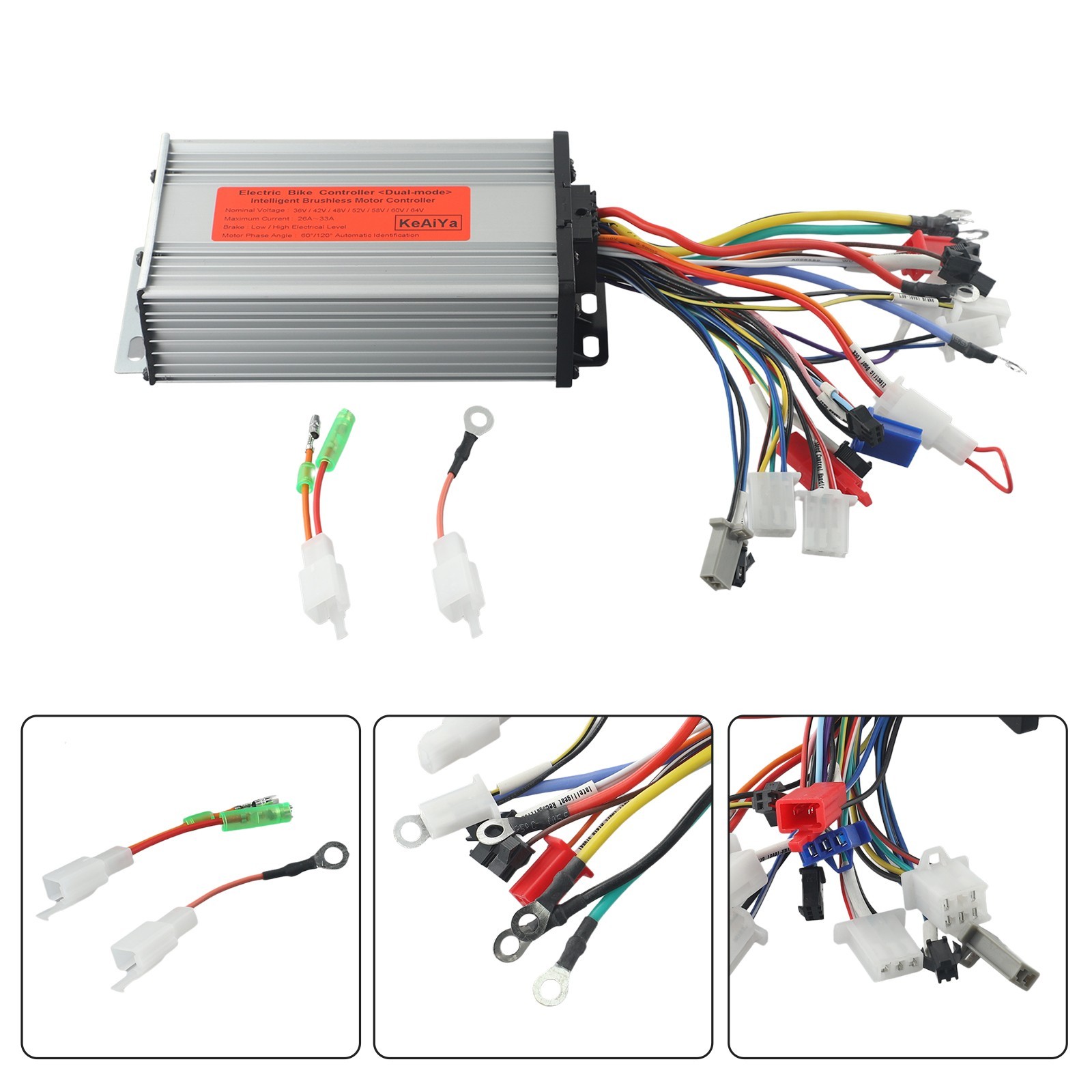 24V36V48V52V60V Intelligent Dual Mode Electric Bike Controller 500W 800W
