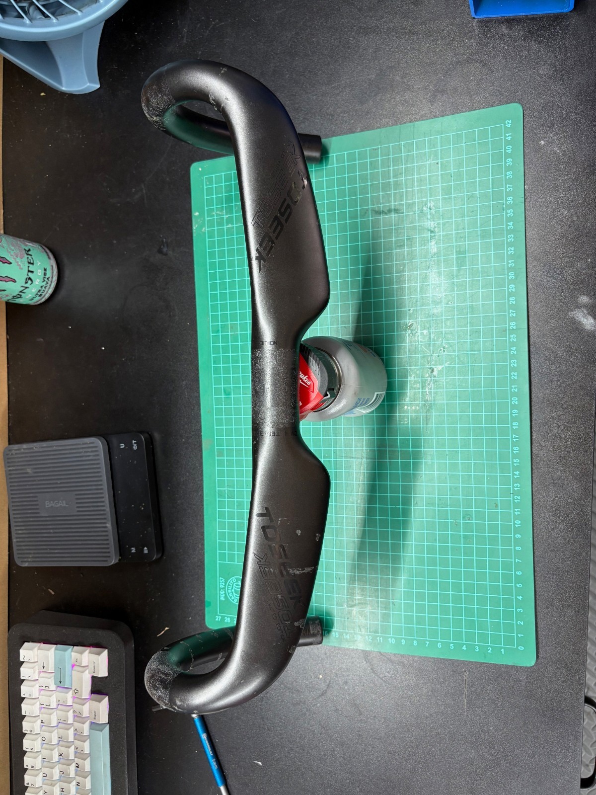 TOSEEK TR30 Bike Carbon Road Handlebar 440mm UD Matt Internal Routing
