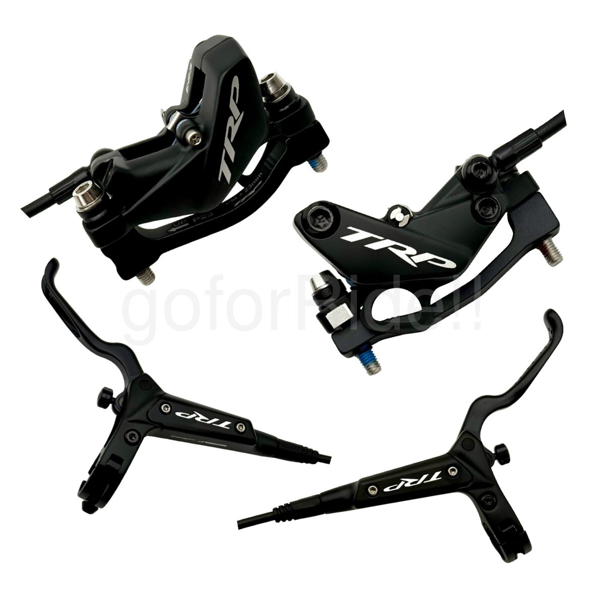 4Piston TRP DH-R EVO Hydraulic Disc Brake Set HD-M846 F&R 900/1650mm Post Mount