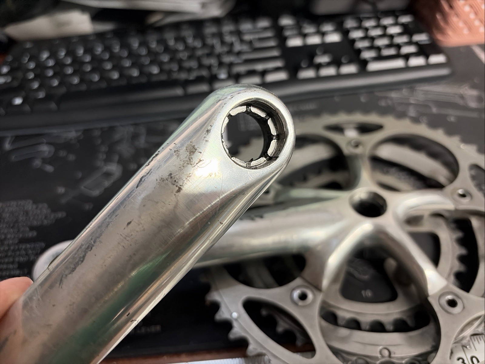 Shimano Ultegra FC-6500/6503 Crankset 175mm Crank Triple 52t/42t/30t Road Bike