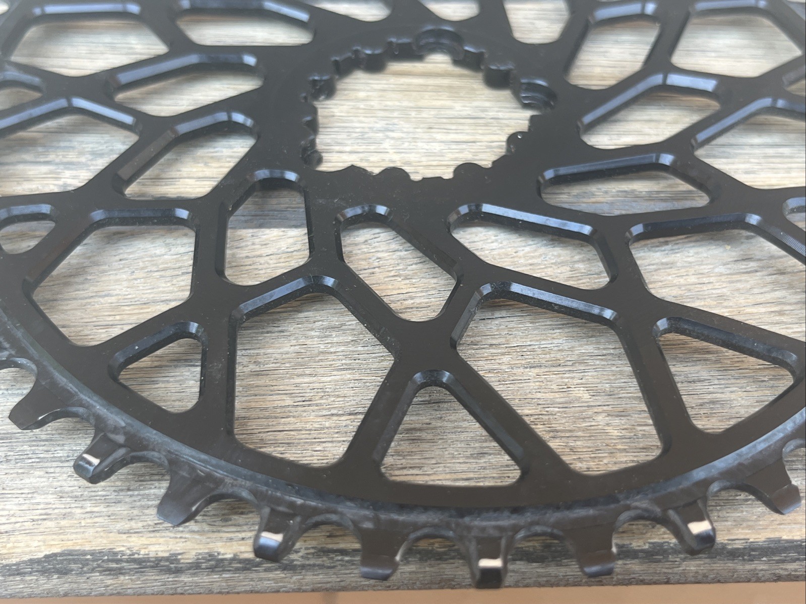 Absolte Black CX 1X OVAL chainring for Sram 3-Bolt direct mount cranks w/Box