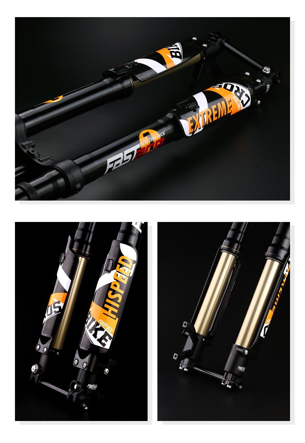 MTB Bicycle Inverted Oil Air Suspension Fork 26/27.5/29Inch E-bike DH Front Fork