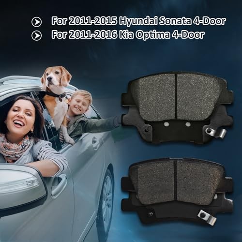 D1444 D1445 Brake Pads Kits For Hyundai Sonata 2011-2015,For Kia Optima 2011