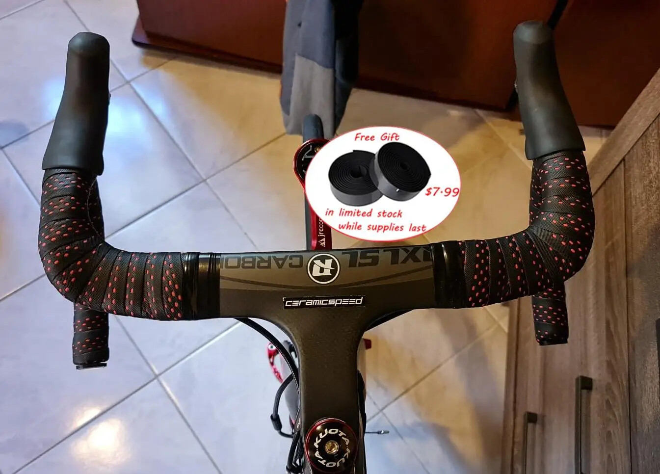 Carbon Road Bike Handlebar Integrated With Stem Internal Routing Drop Bar 28.6mm