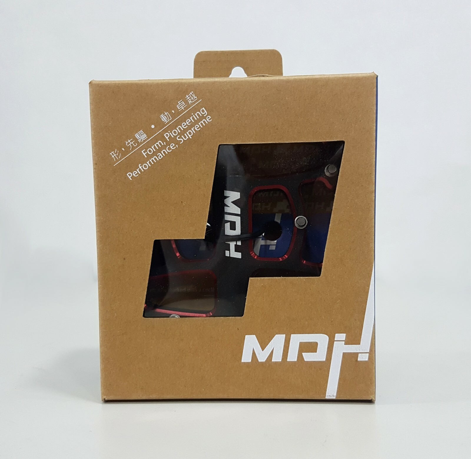 MDH Off-Road – MTB PXA01 375g 108x100x25.5mm Aluminum Bicycle Pedal Black Red