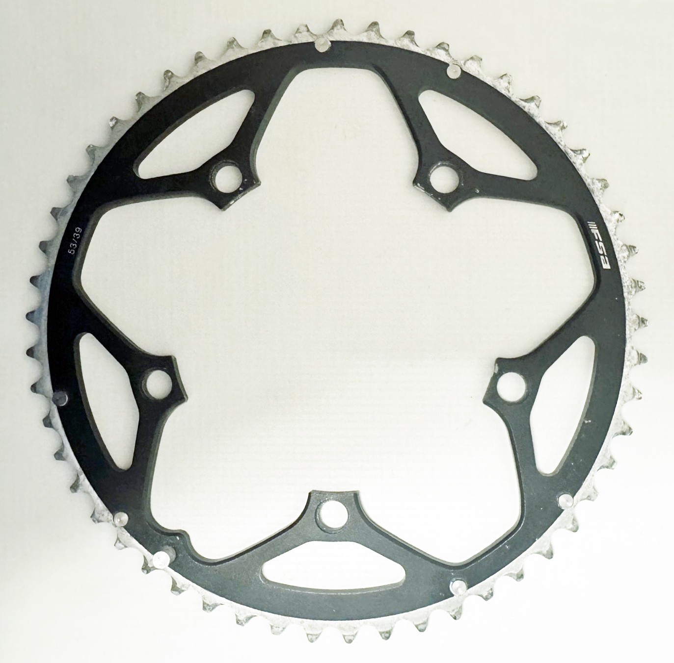 FSA 53-Tooth 130 bcd 10-Speed Aluminum Chainring for 53/39 WA077 53/39 – Used