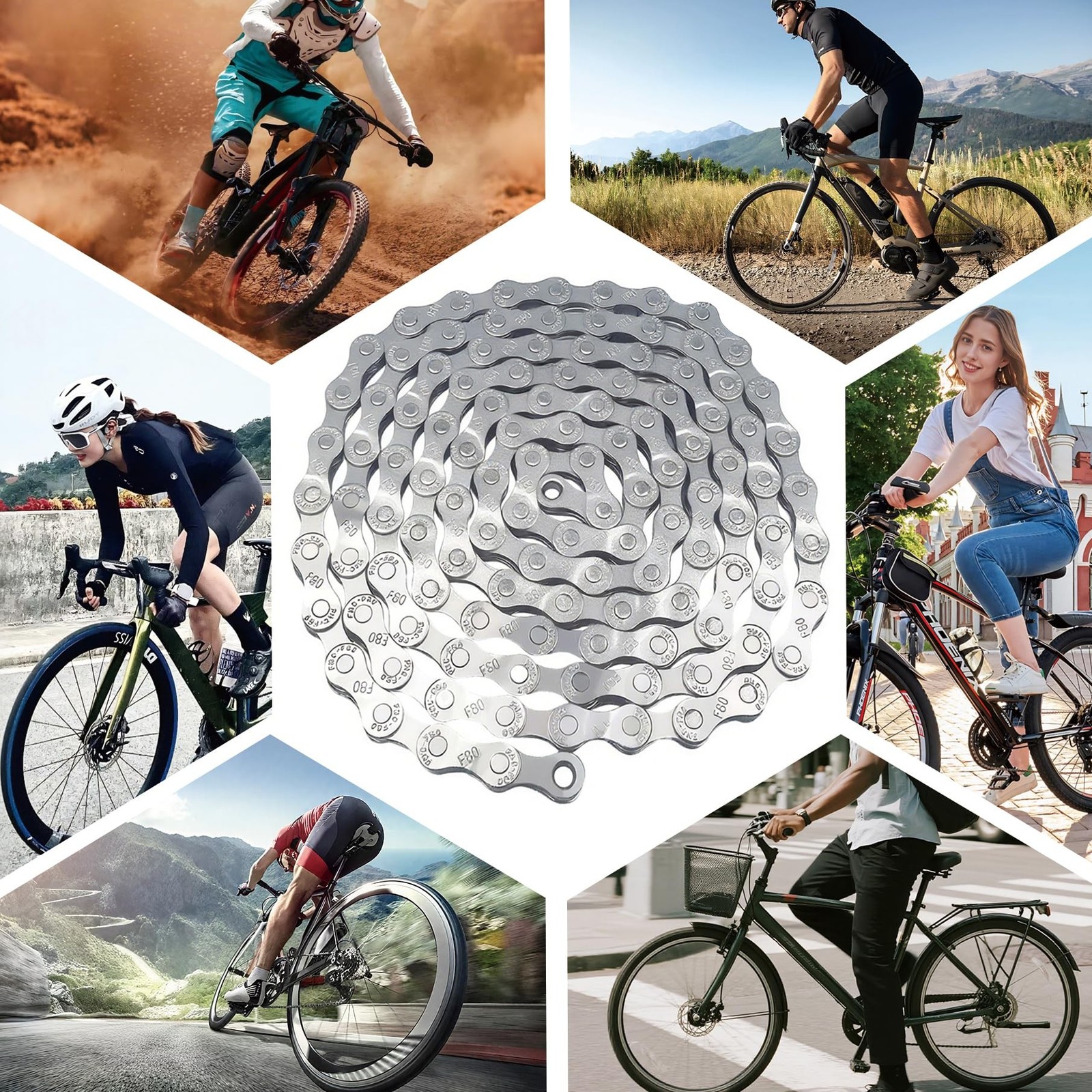 6/7/8/9/10/11/12 Speed Bike Chain – High-Strength, Durable & Smooth-Shifti