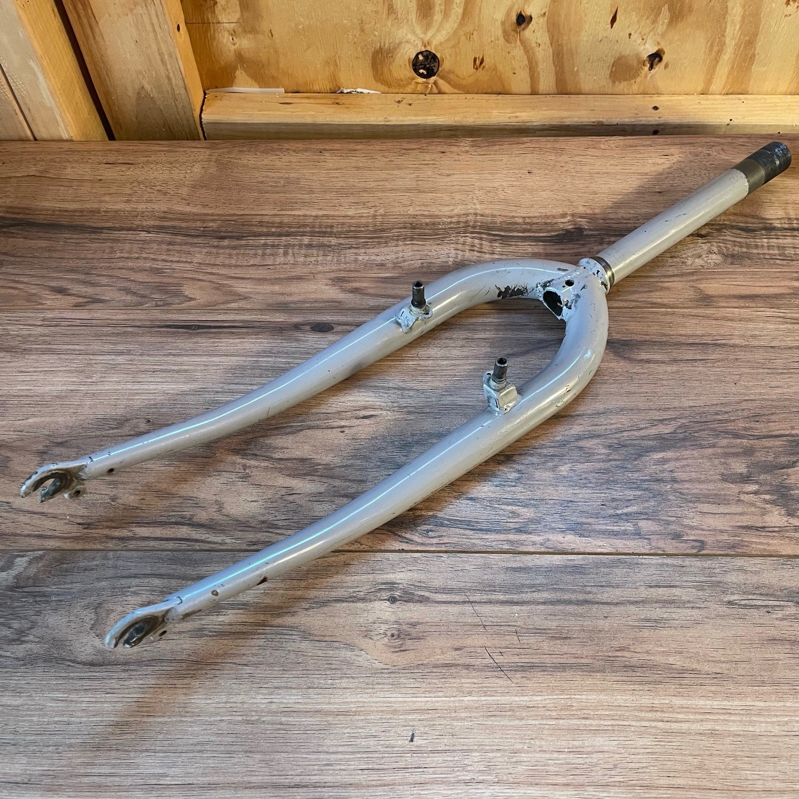 Vintage 90s 1-inch 1” 27.0 JIS Threaded Rigid MTB Fork 26 200 Steerer 390 AtoC