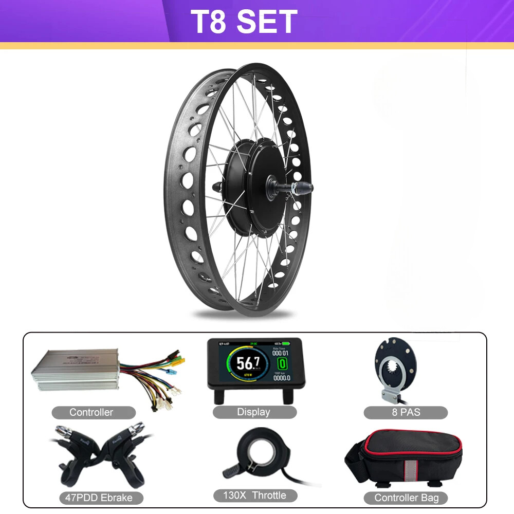 48V 1000W 1500W Snow Electric Bicycle Fat Tire Rear Rotate Hub Motor 20/24/26»