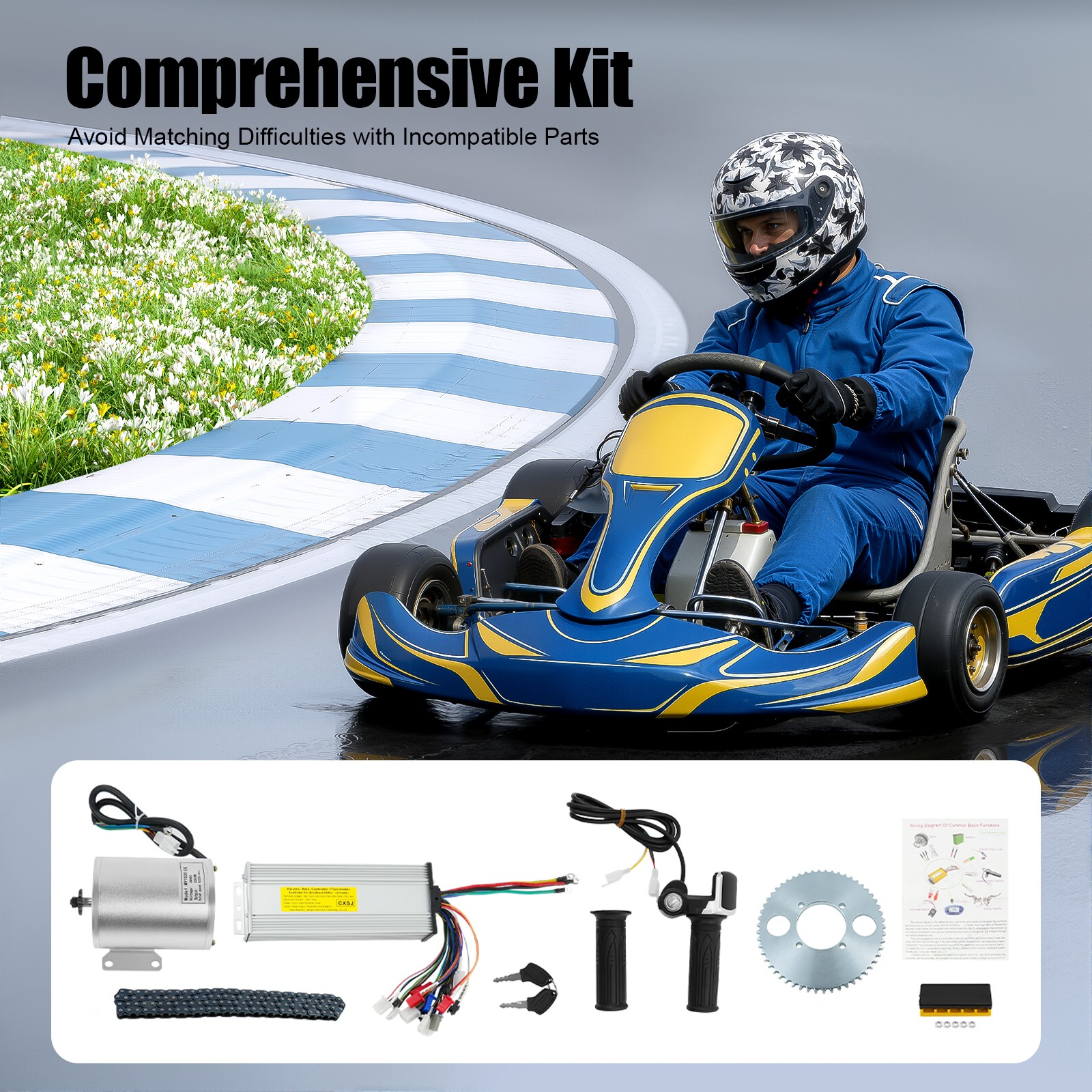 Electric Brushless Motor Kit 48V 2000W DC For E-bike Scooter Bicycle Conversion!