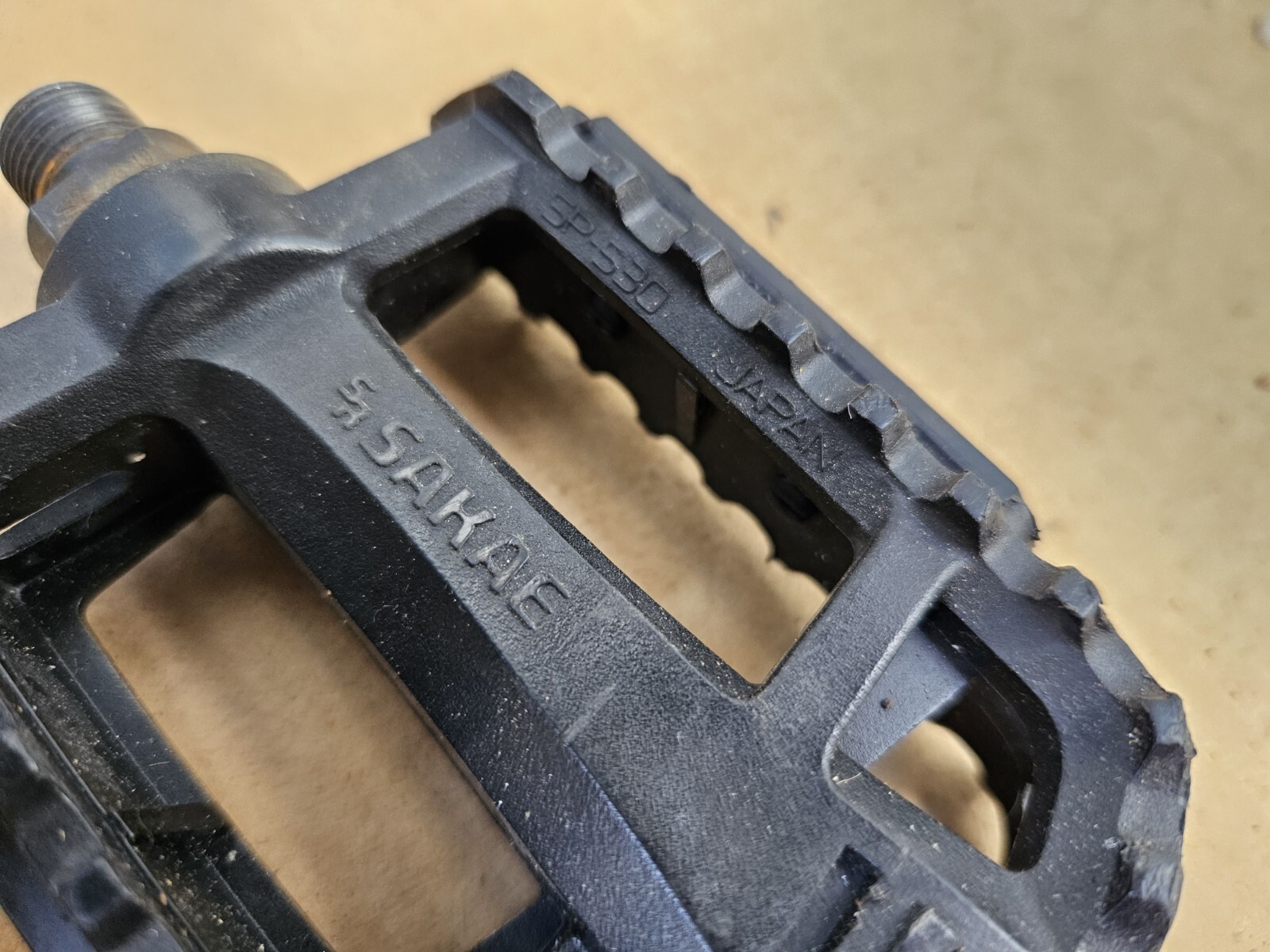 Vintage Sakae Ringo SR SP-530 Mountain Bike Platform Pedals 9/16″ Black Japan