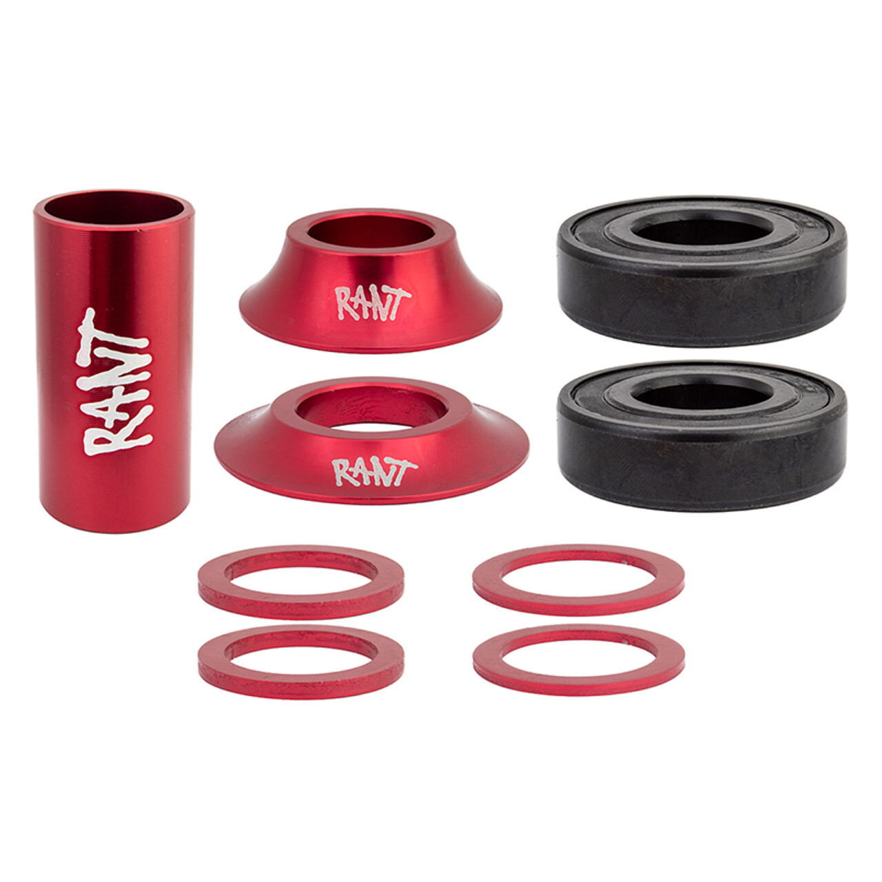 RANT MID BB BOTTOM BRACKET KIT 22mm BMX BIKE SEALED BEARINGS GT SUBROSA RED NEW