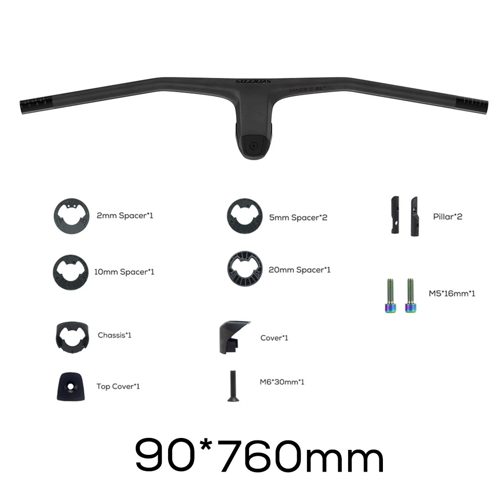 MTB Handlebar 740MM -20 Degree Full Carbon Fiber Integrated Cockpit Handlebar
