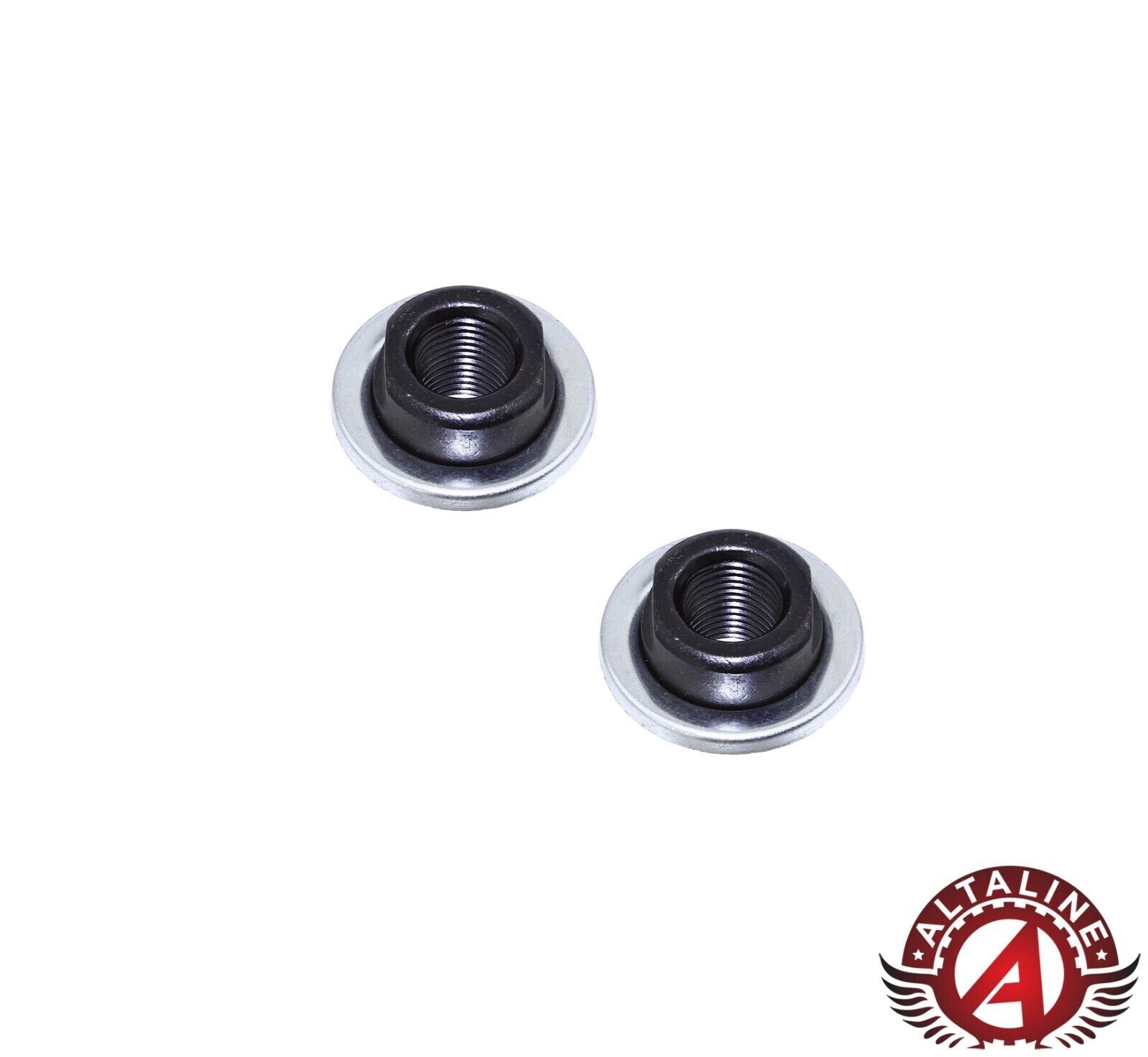 26T STEEL CONE W/ DUST CAP FOR FRONT/REAR 3/8 SIZE BLACK SOLD BY PAIR.