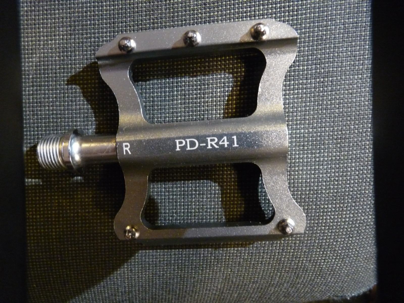 Bicycle Pedals – Aluminum – silver – Promend # PD-R41 (read)