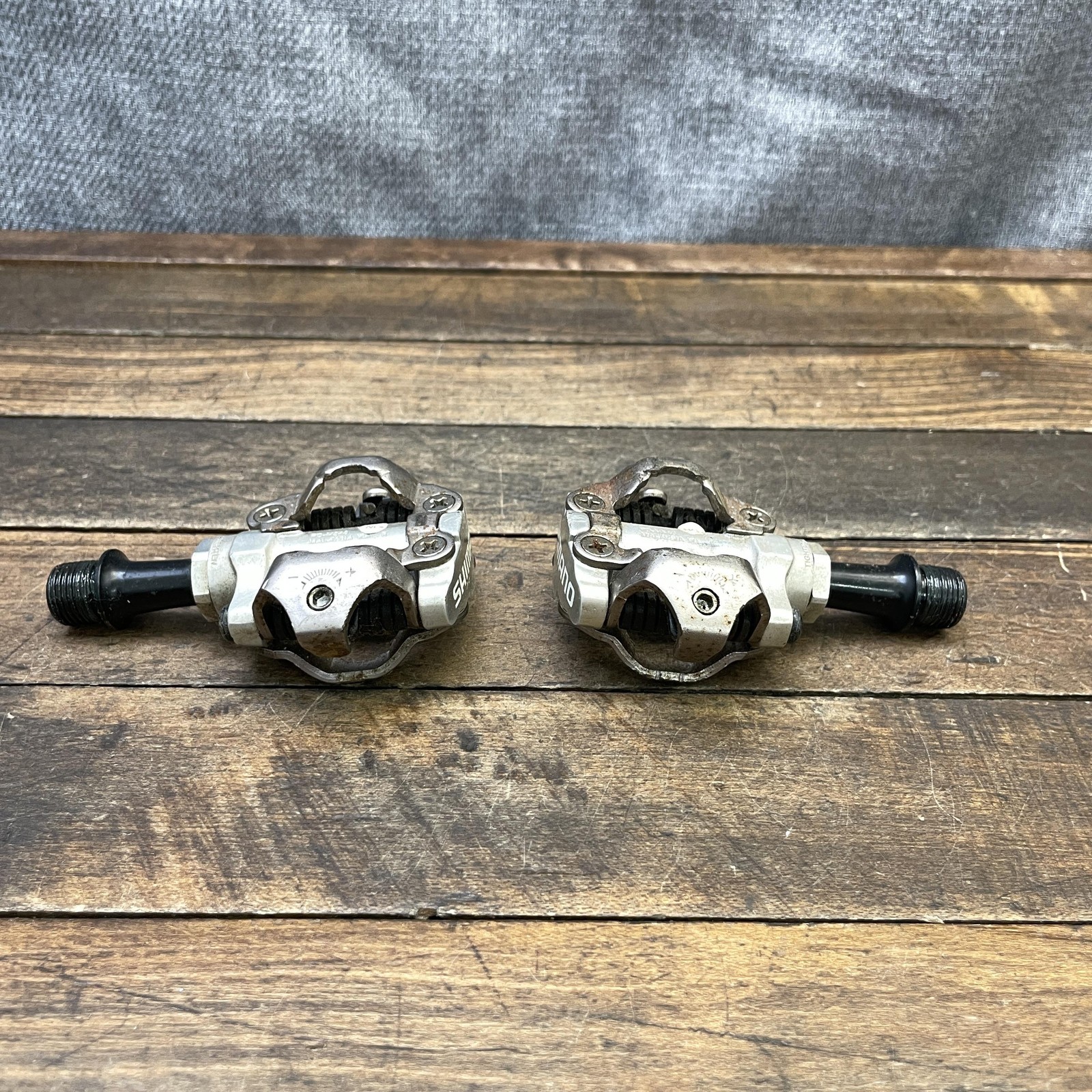 Shimano PD-M540 SPD Clipless Bike Pedals 9/16 Silver Pair 350g MTB Gravel Trail