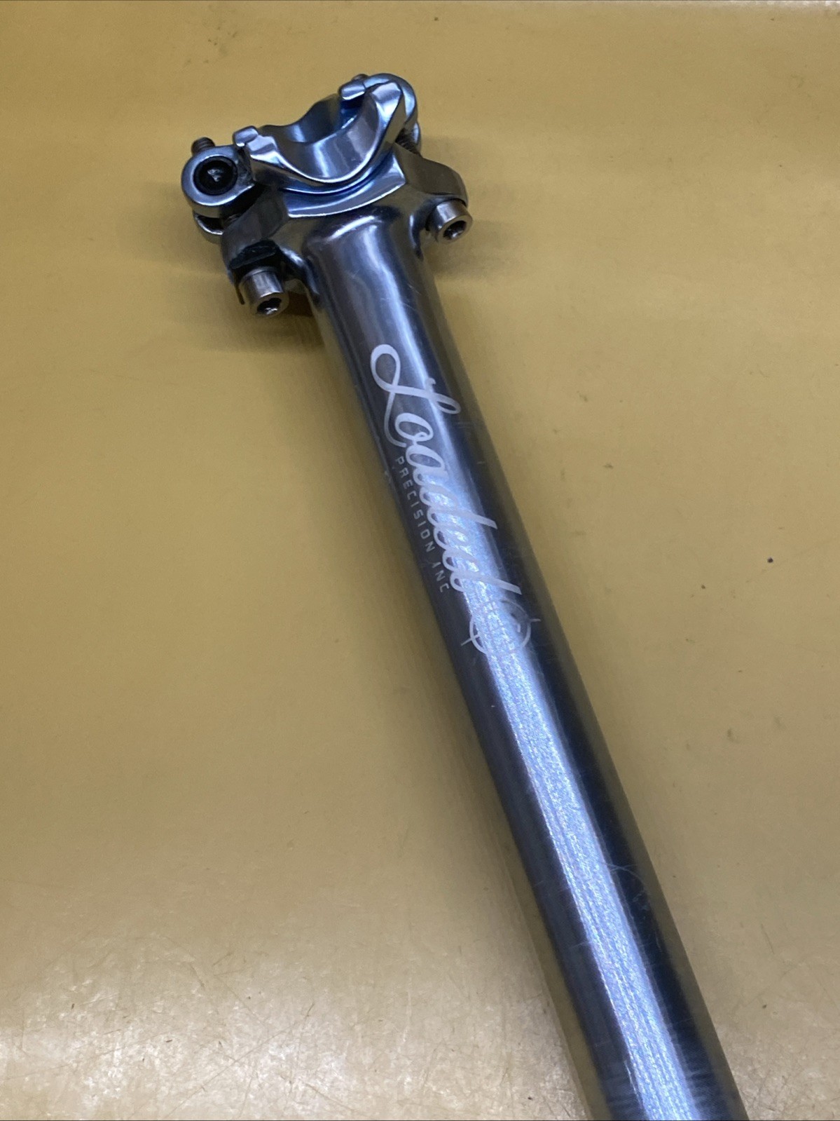 Light Blue(Faded) Silver Loaded Precision Aluminum 27.2 x 400m Straight Seatpost