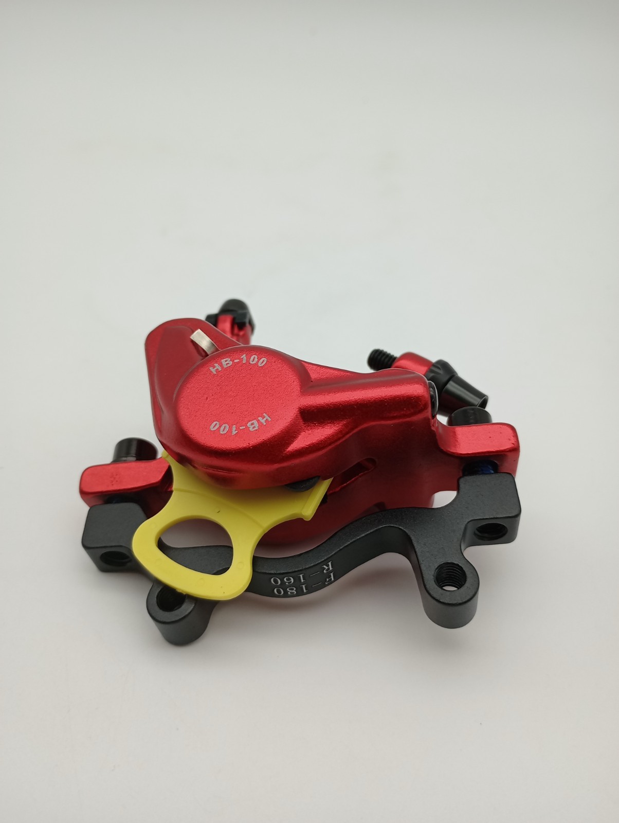 Hydraulic Disc Brake Calipers for Mountain Bikes – Front & Rear Set, Red, XTech
