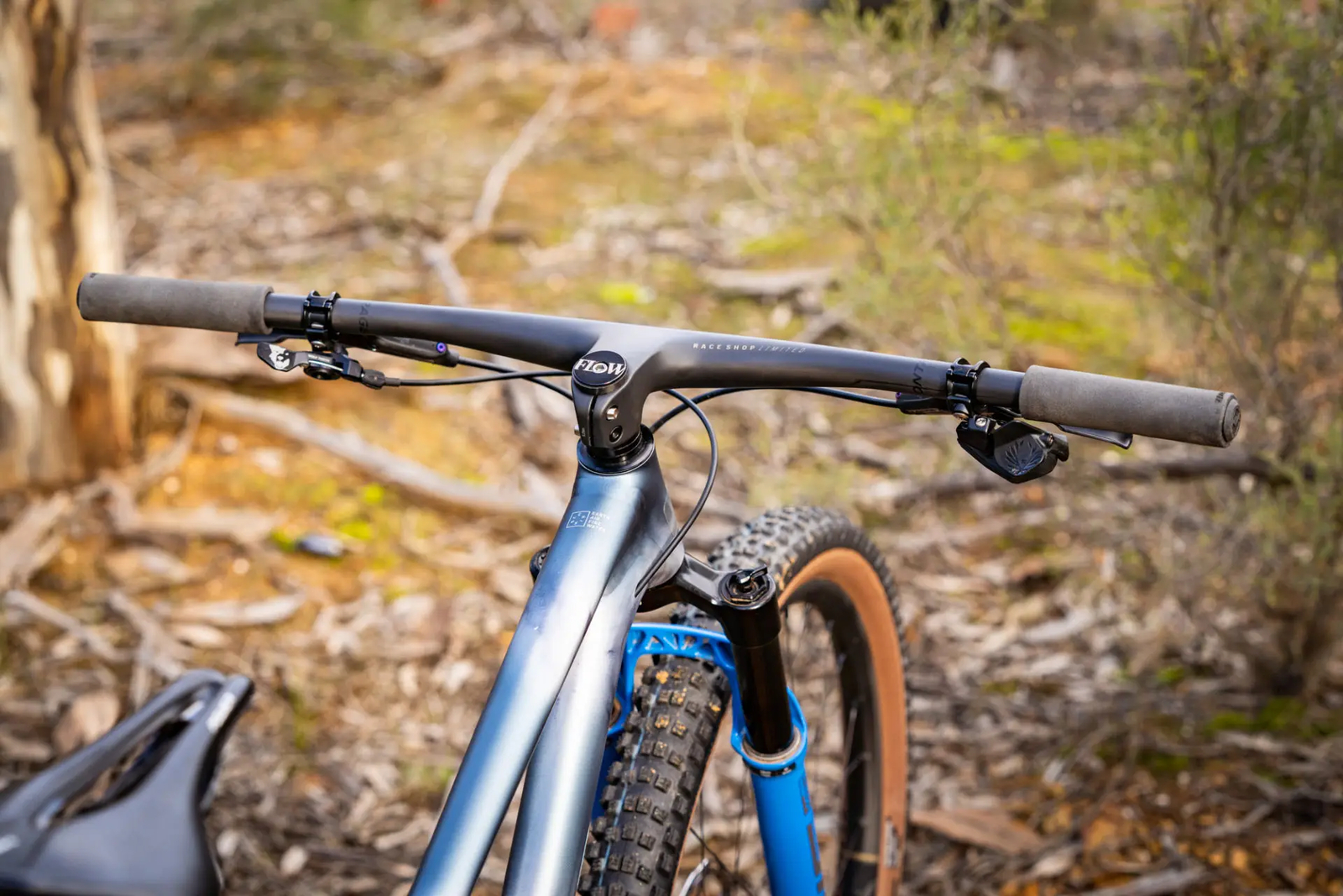MTB XC Mountain Bike -13 Degree Integrated Carbon Handlebar Flat Bar with Stem