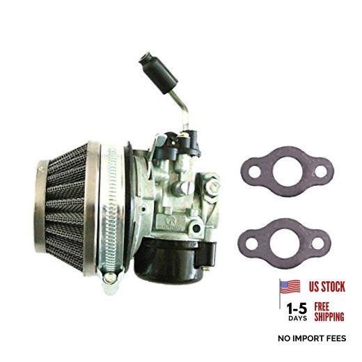 Carburetor & 58mm Silver Air Filter with Gaskets Kit For 49cc 60cc 66cc 80cc 2