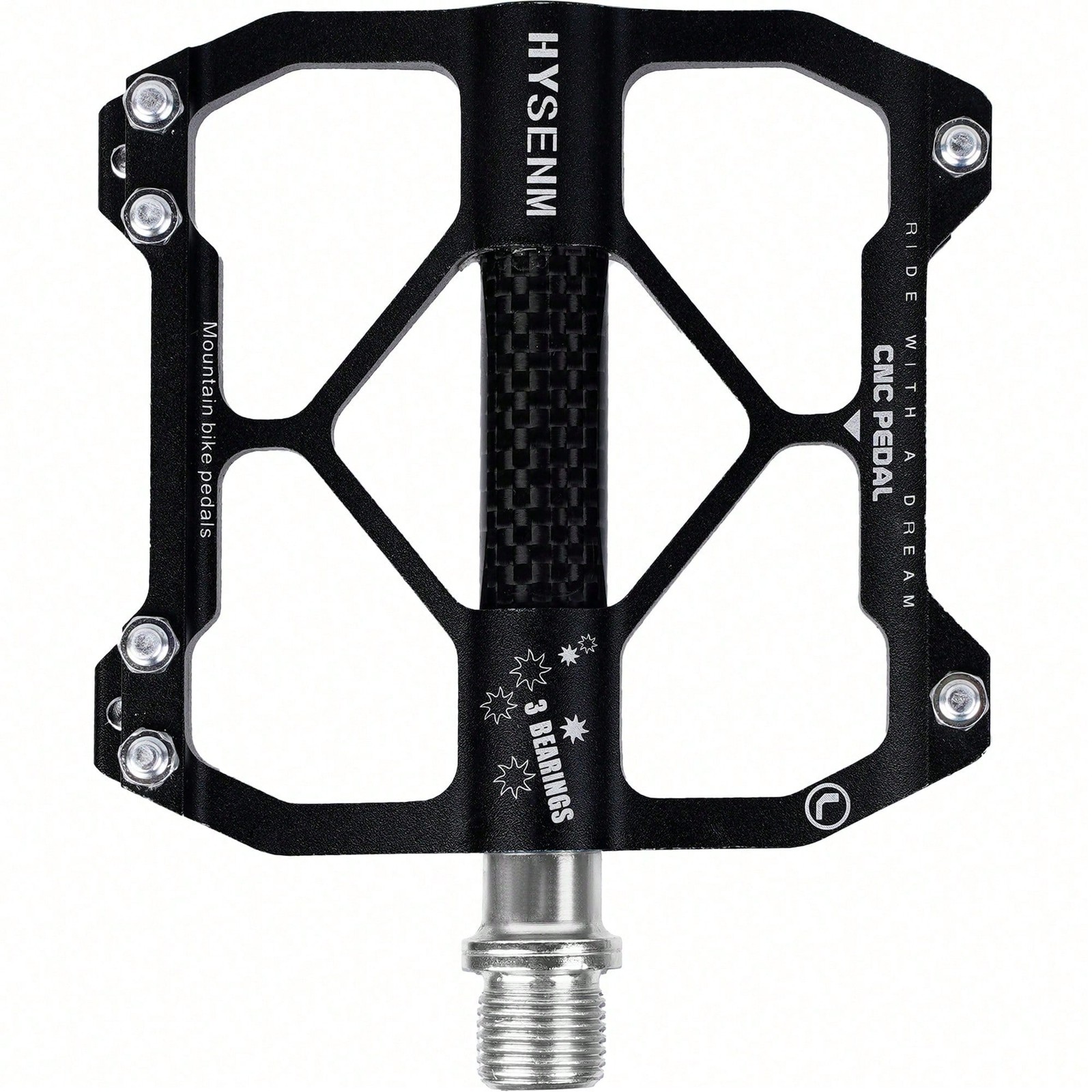 Mountain Bike Pedals Aluminum 9/16 Inch MTB Bicycle Pedals Platform Flat Pedals