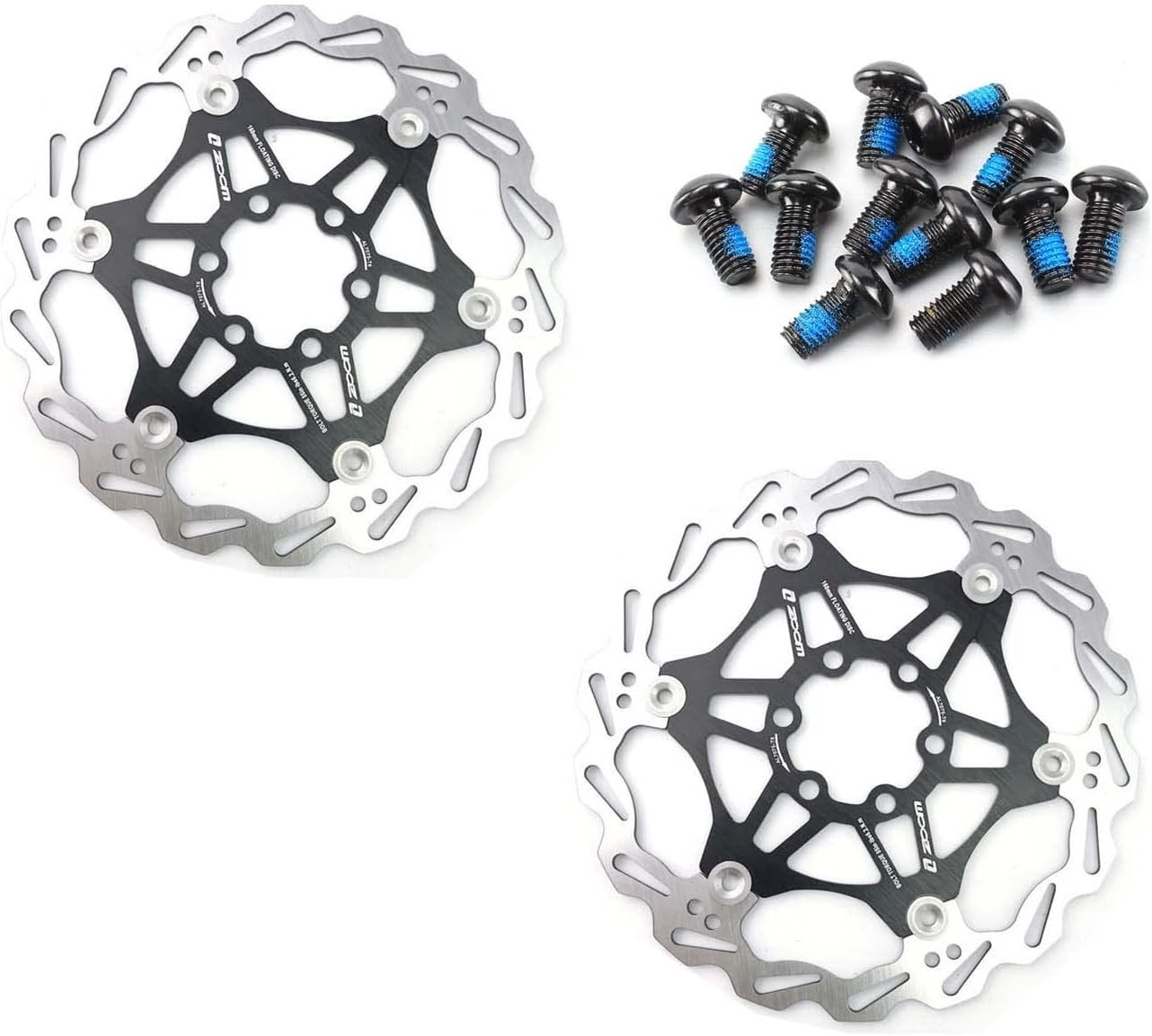 Zoom MTB Mountain Bike Mechanical Disc Brake Front & Rear Floating Rotor 160mm