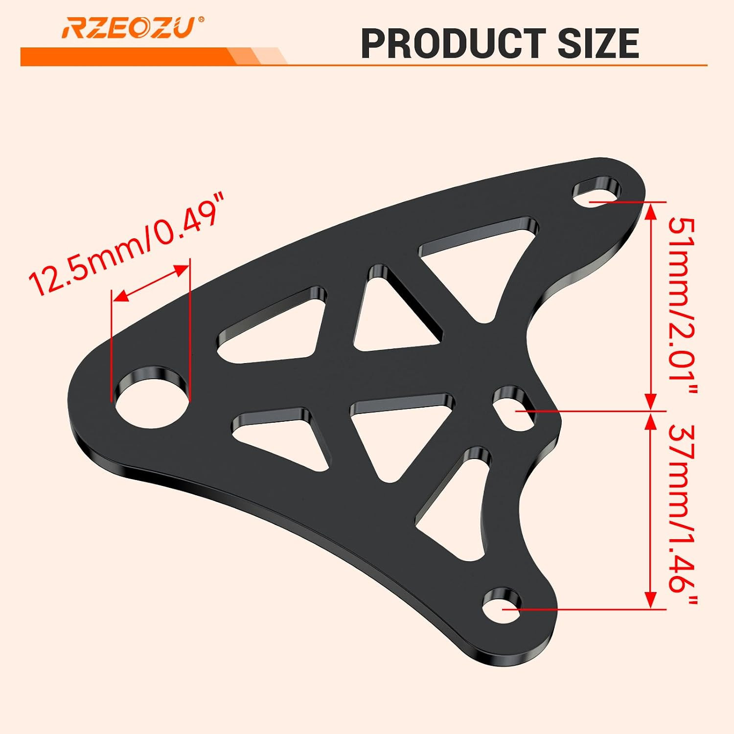 Mini Bike Hydraulic Brake Caliper Bracket Kit Replacement for Monster Mega Mo…