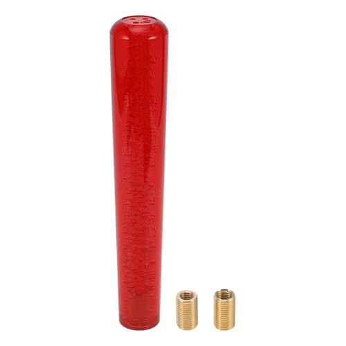 Cylindrical Crystal Shift Knob Universal Gear Shifter Knob Acrylic for 25cm Red