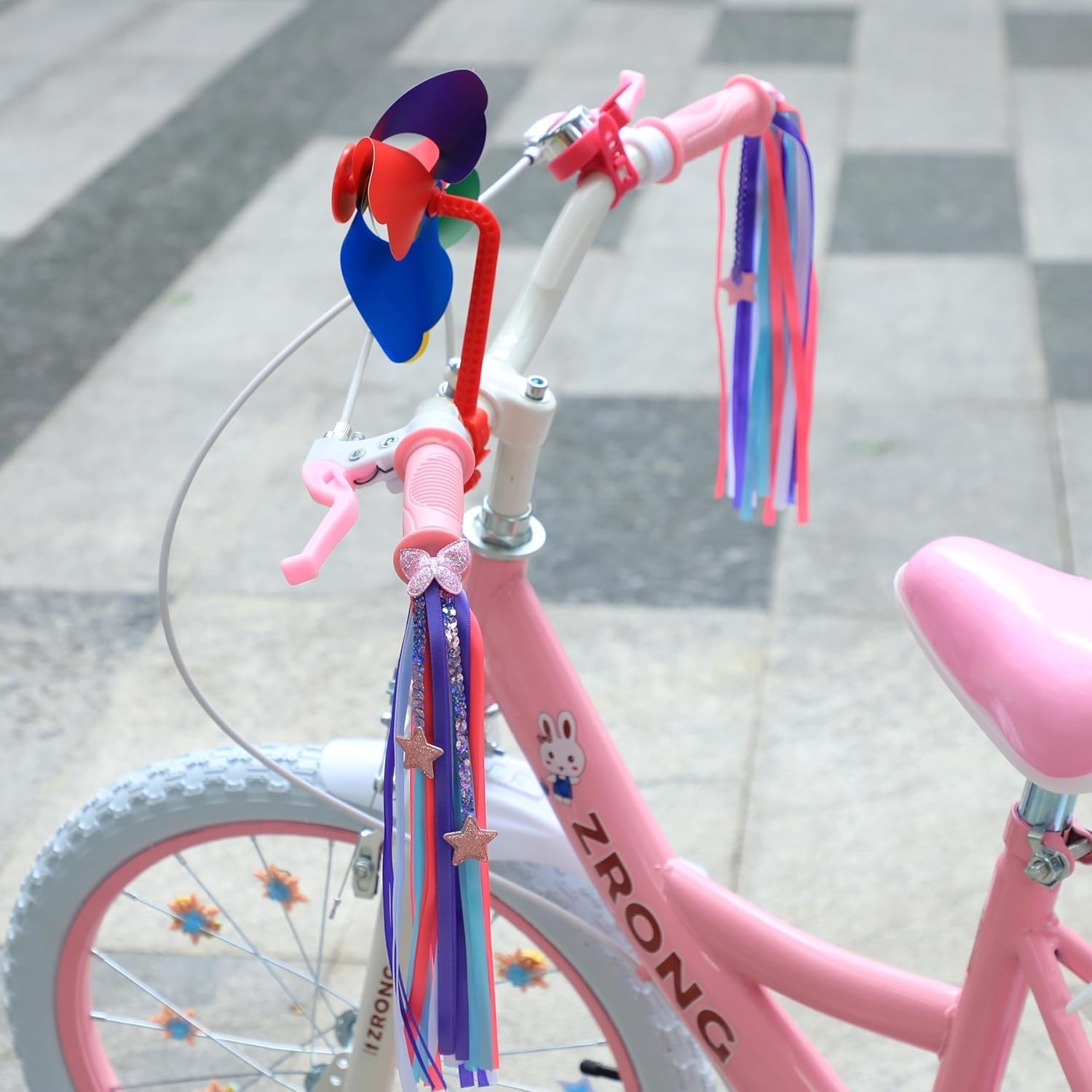 1 Pair Bike Streamers, Kid’s Bike Tassels, Bicycle Handlebar Streamers Colorf…