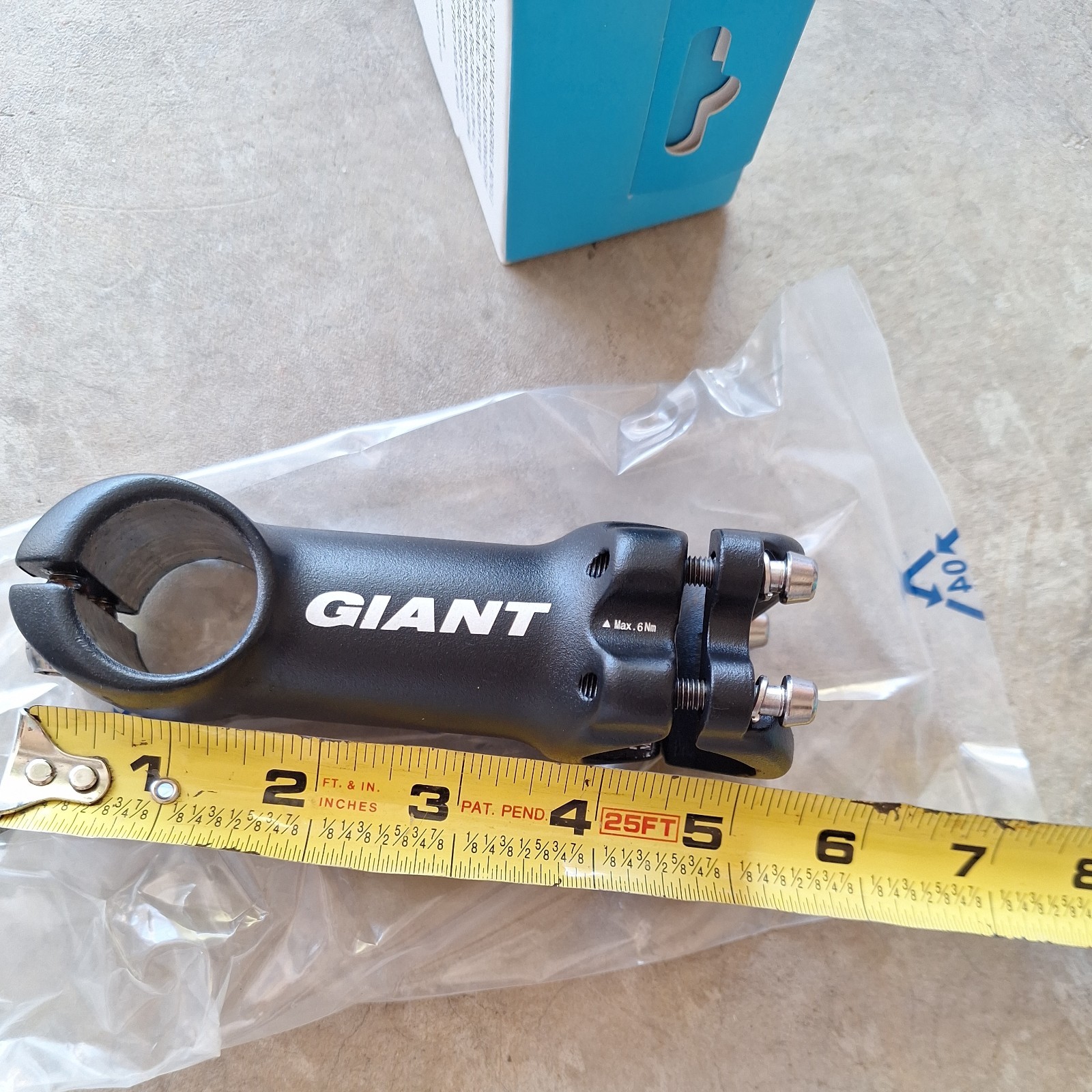 Dimension 31.8MM Stem Lenght 90mm Clamp 31.8mm 125 Degree in Black Aluminum