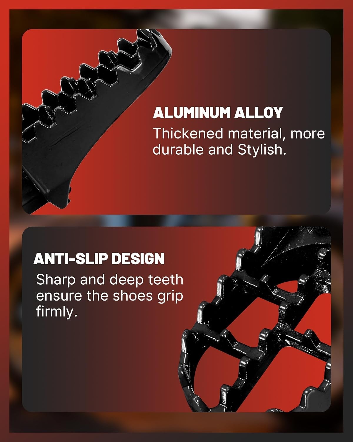 Dirt Bike Foot Pegs for Tuttio Soleil01, Aluminum E-bike Pedals for Coleman M…