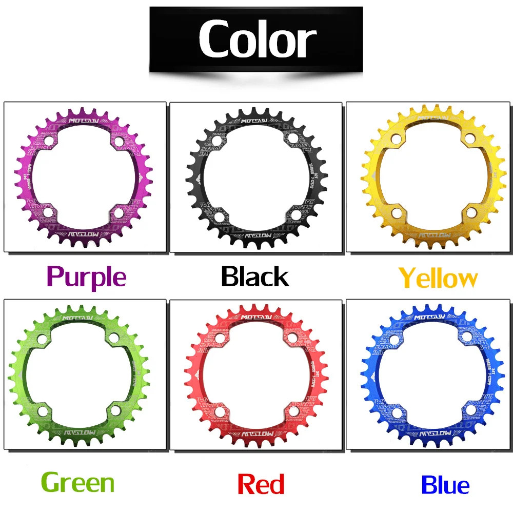 MTB Bicycle Round Narrow Wide Chainwheel 32T-38T 104BCD Circle Chainring