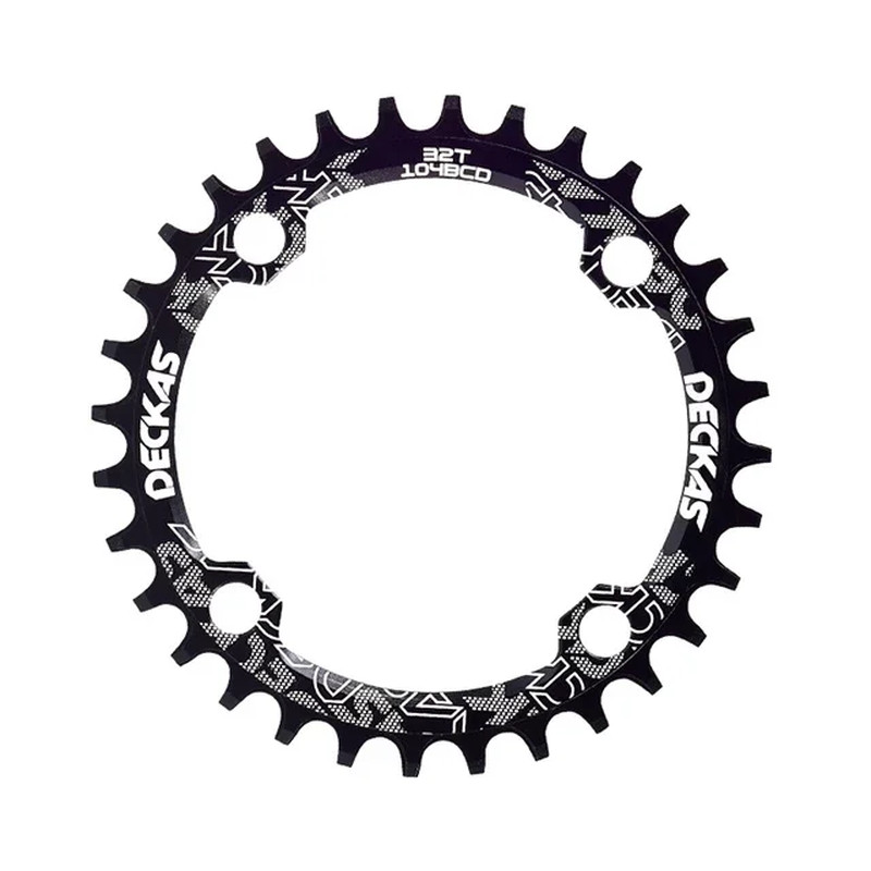 DECKAS 104BCD Narrow Wide Chainring 32T-38T MTB Bike Round Chainring